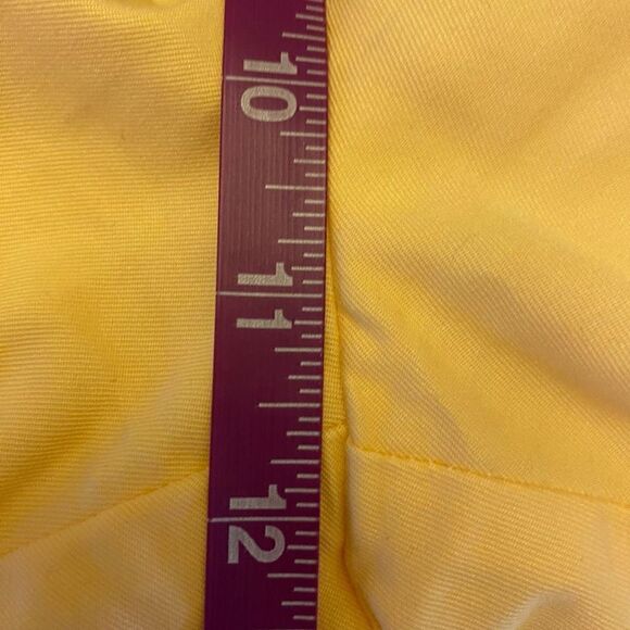 Talbots Pale Yellow Cropped Pants with Button Hem Size 12 Petite - Picture 14 of 16